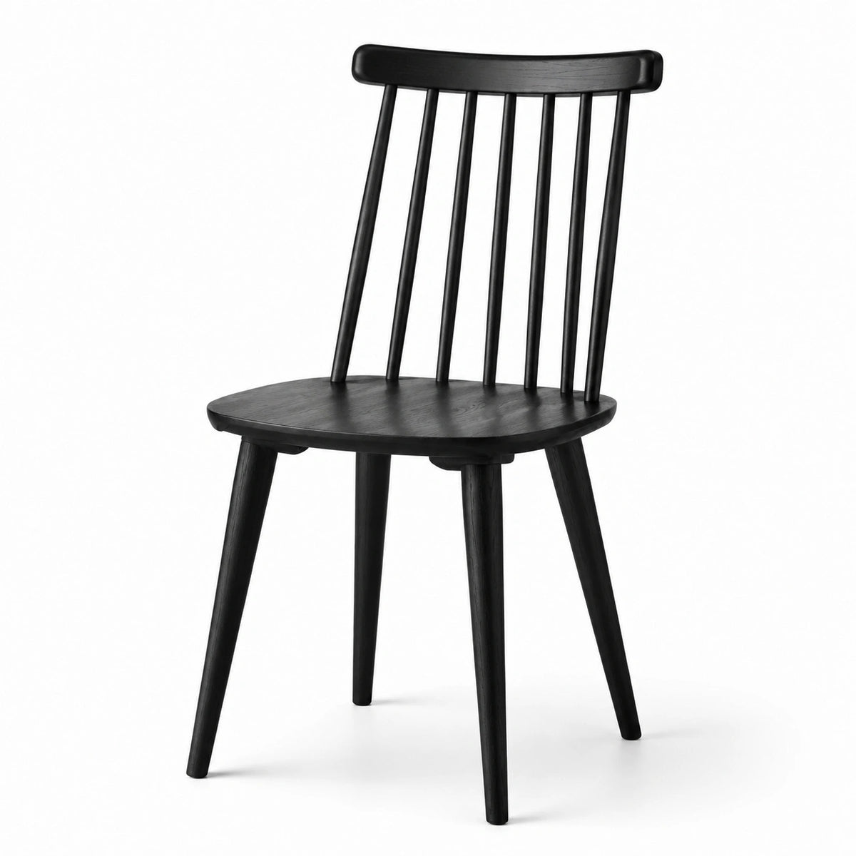 Silla de madera de haya negra
